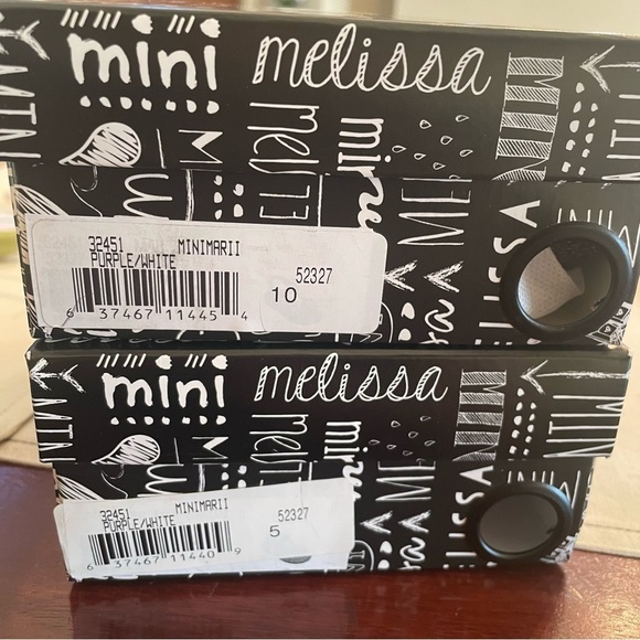 Mini Melissa Purple and Red Kids Sandals - Picture 8 of 10